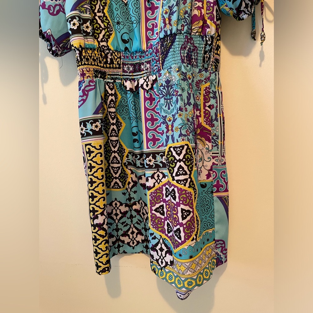Cache Colorful Patterned Long Sleeve Dress - Picture 8 of 16